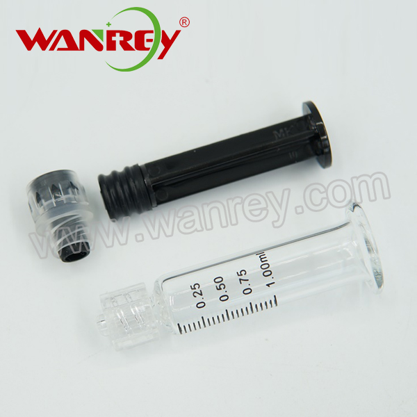 1mL Glass Syringe Applicator Luer Lock w/ Measurements